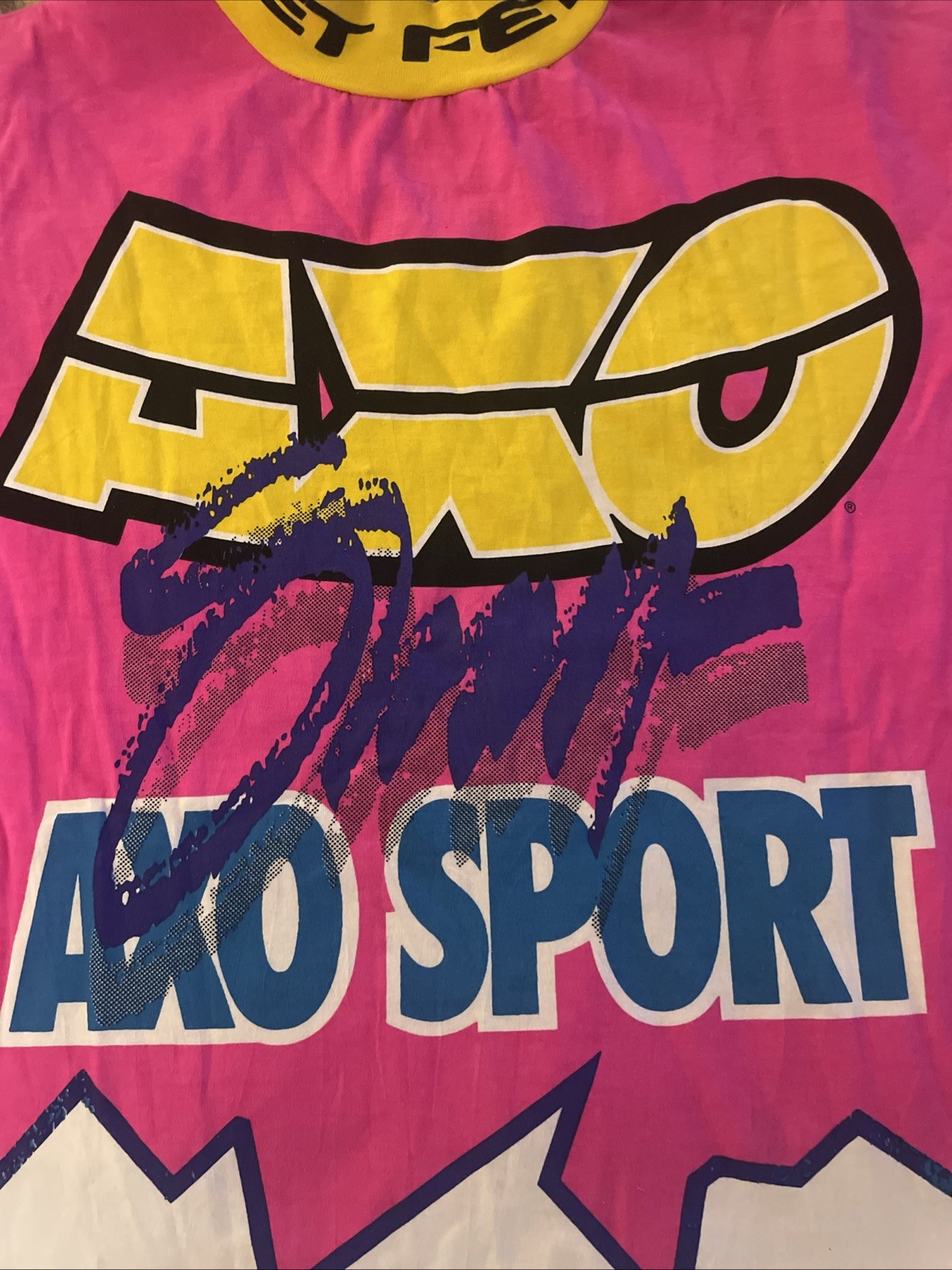 Vintage 90’s Official AXO Sport Racing Motocross Jersey VMX Race Wear Gel Print