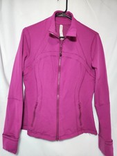 Lululemon Jacket Womens Pink Define Jacket Nulu Thumbholes Yoga Running Sz 12