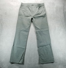 Prana Pants Mens 38x34 Green Straight Stretch Zion Pant Hiking Roll Up Snap a