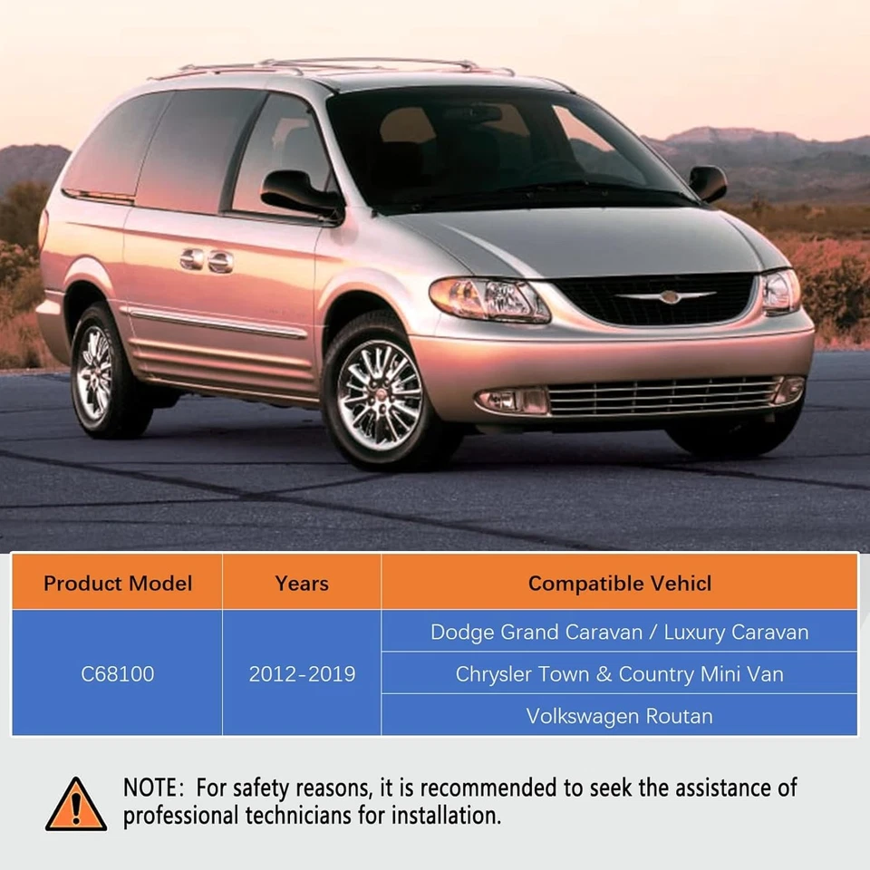 Juego de mangueras de aire acondicionado traseras de línea de aire acondicionado C68100 para Dodge Grand Caravan 2012-2019 Foto 4 de 4