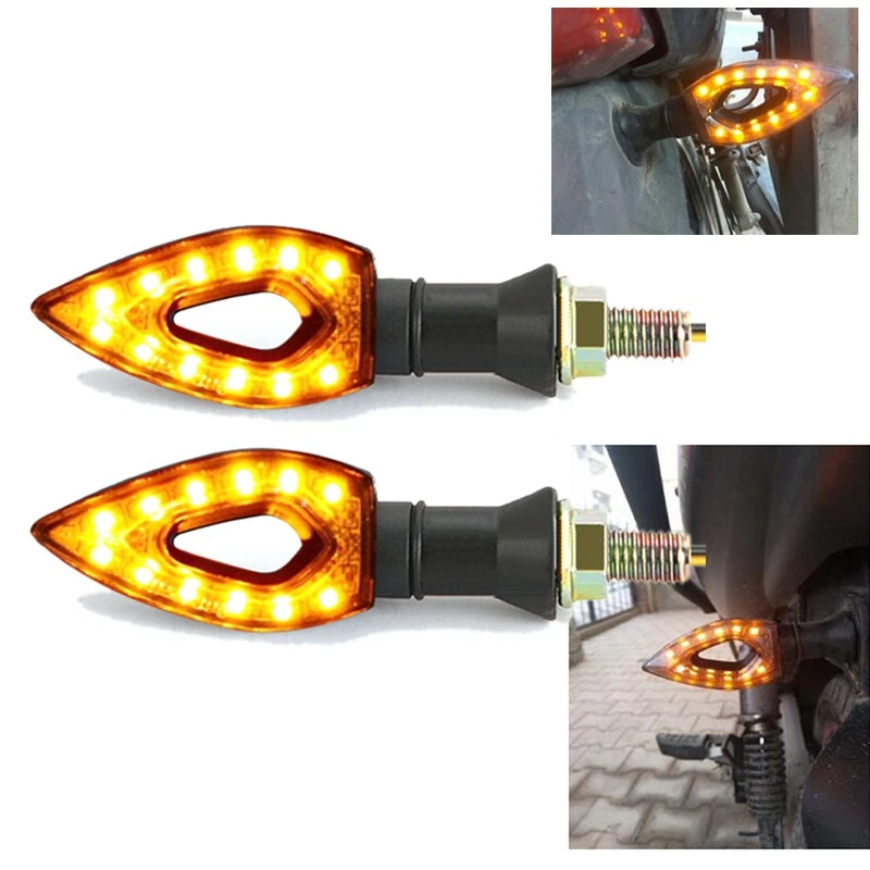 Motorcycle Turn Signal/Indicators Light Lamp 12V For Kawasaki Z750R Z800 ZR1100 Foto 3 de 4