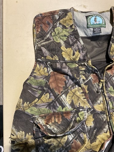 Master Sportsman Men's Size 2XL Turkey Hunting Vest Camouflage Zip Back - Picture 3 of 7