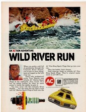 Original 1970 AC Marine Spark Plug Print Ad ~...