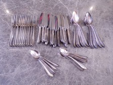 BSF Modell 89 Fr&uuml;chtemuster Silberbesteck 12 Personen 48 Teile Silber 90 TOP !