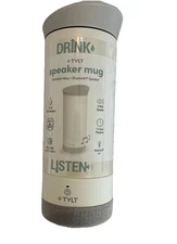 NEW Tylt Hydration Speaker Mug w Wireless Bluetooth Speaker (12oz)