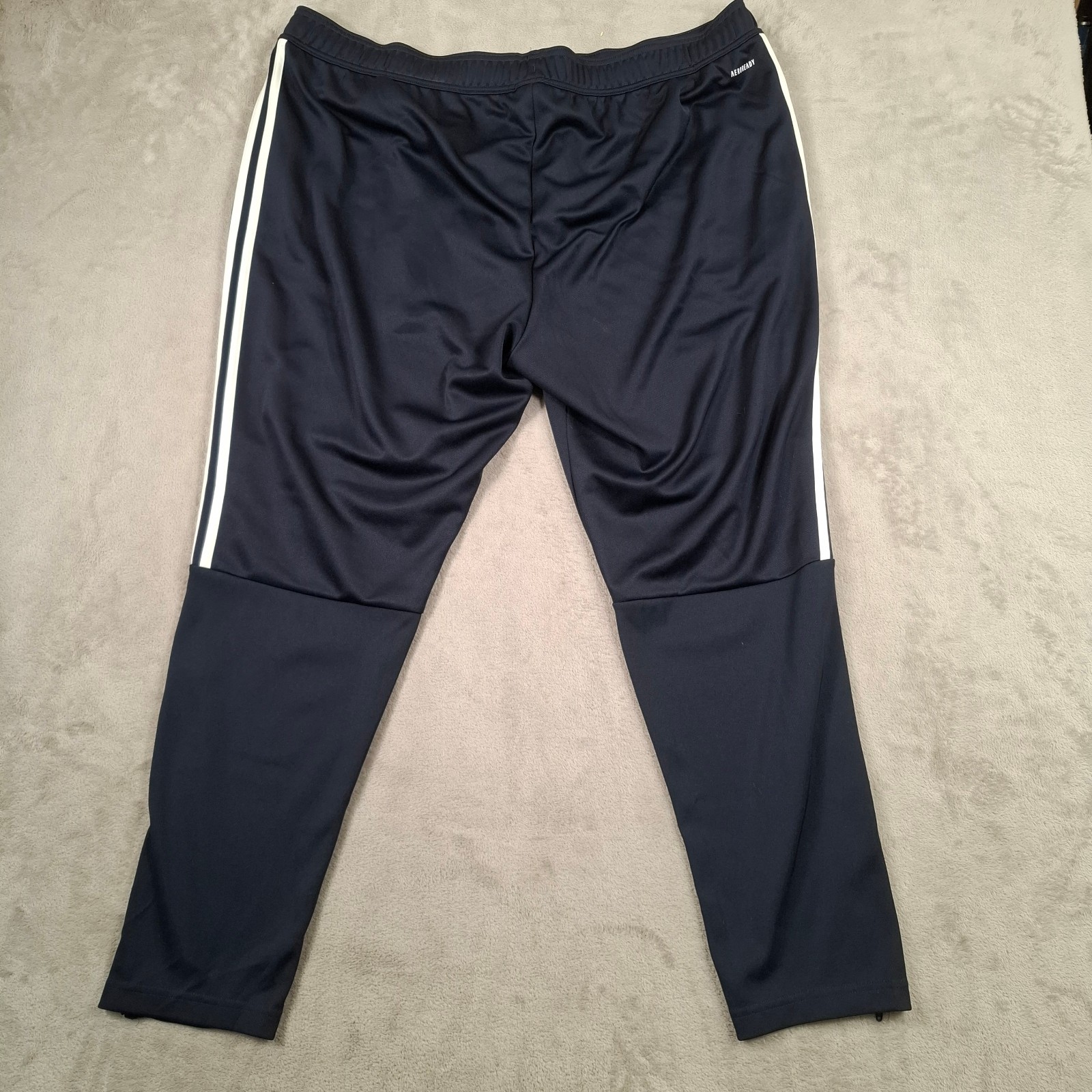 Adidas Track Pants Mens 3XL Navy Joggers Tapered Zip Hem Sports Aeroready W44 thumbnail 11