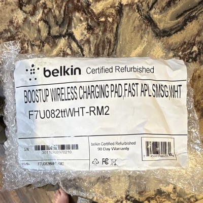 Belkin Boost Up Qi Fast Wireless Charge Pad White F7U082ttWHT-RM2