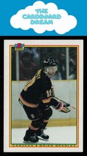 Brian Bradley 1990-91 Bowman #58 Vancouver Canucks Hockey Card
