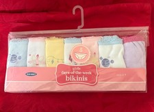 NEW 7 PAIR Girls Size 5 OLD NAVY Underwear Panties Bikinis Days Of The Week NIP