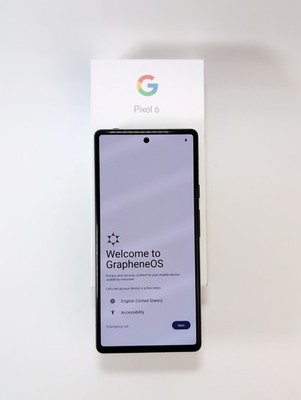  BNIB DeGoogled Encrypted Unlocked Pixel 6 128GB GrapheneOS Privacy Phone Black