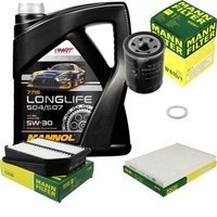 Mann Inspektionspaket 5L Mannol Longlife 5W-30 FüR Suzuki Grand Vitara II
