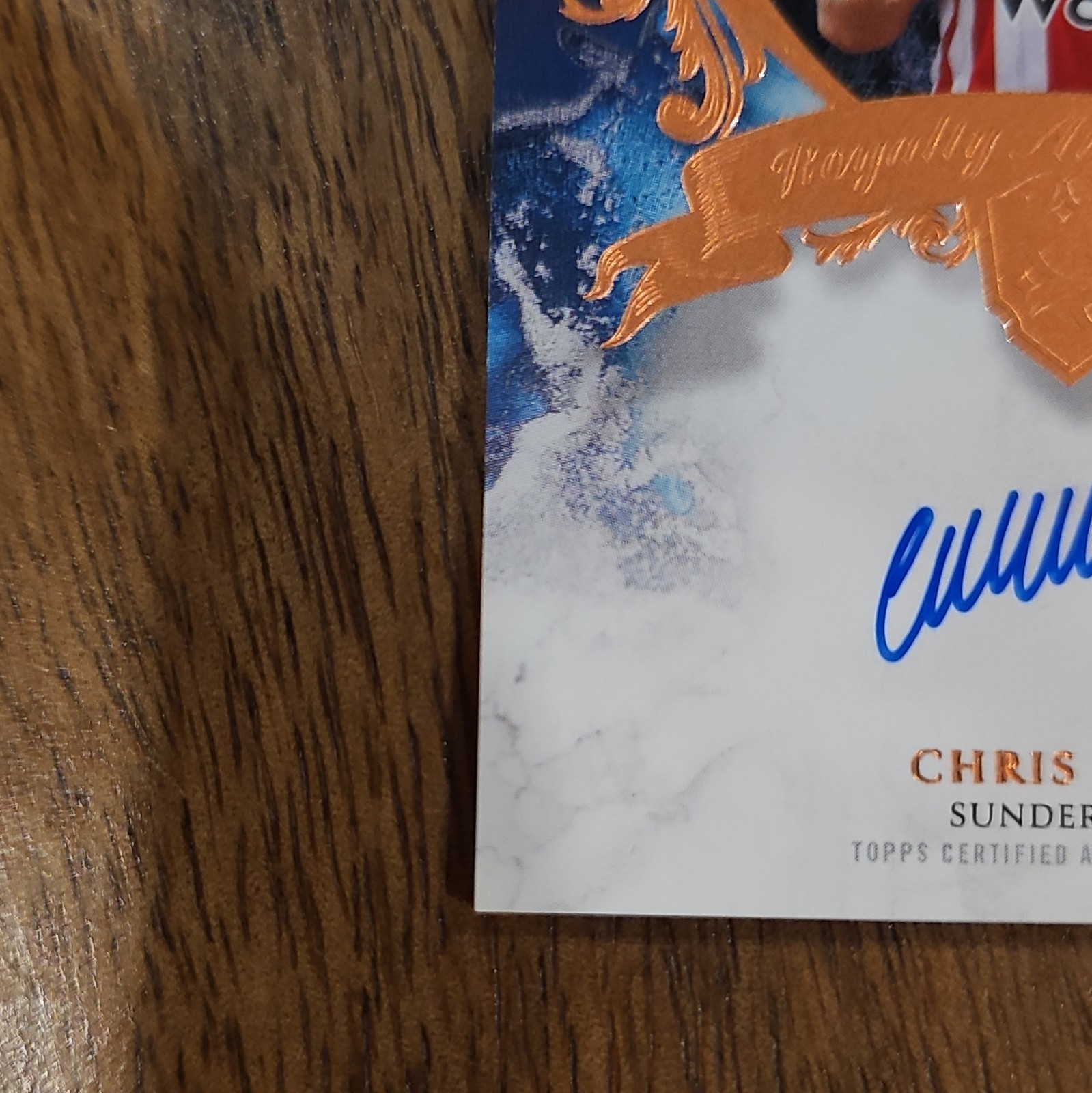 Topps Royalty Premier League 2026 Chris Rigg Sunderland RA-RI Auto RC /75 view 5