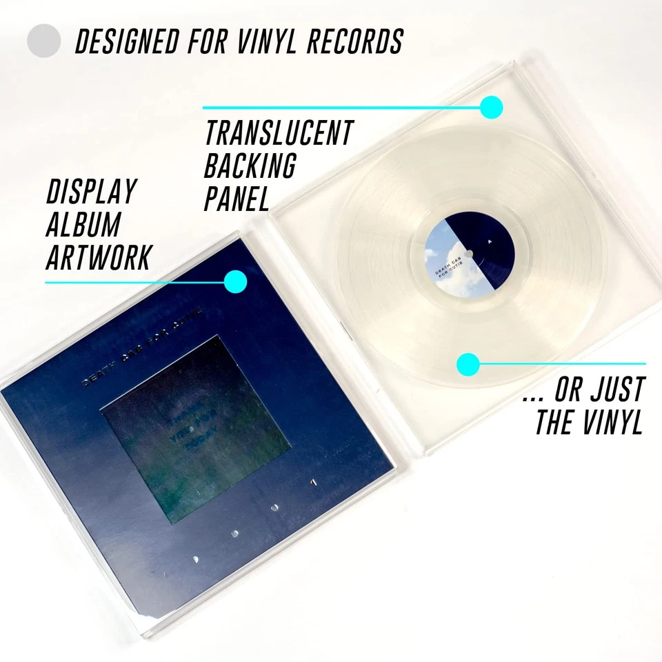 "Marco de disco de vinilo CLRCASE - Cubierta de álbum de 12"" abierta y vitrina de vinilo -... Foto 2 de 4