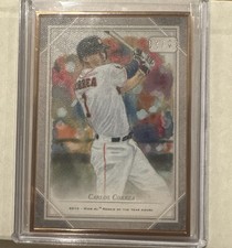  2018 Topps Transcendent Origins Sketch Reproductions Carlos Correa #OS-CC /83