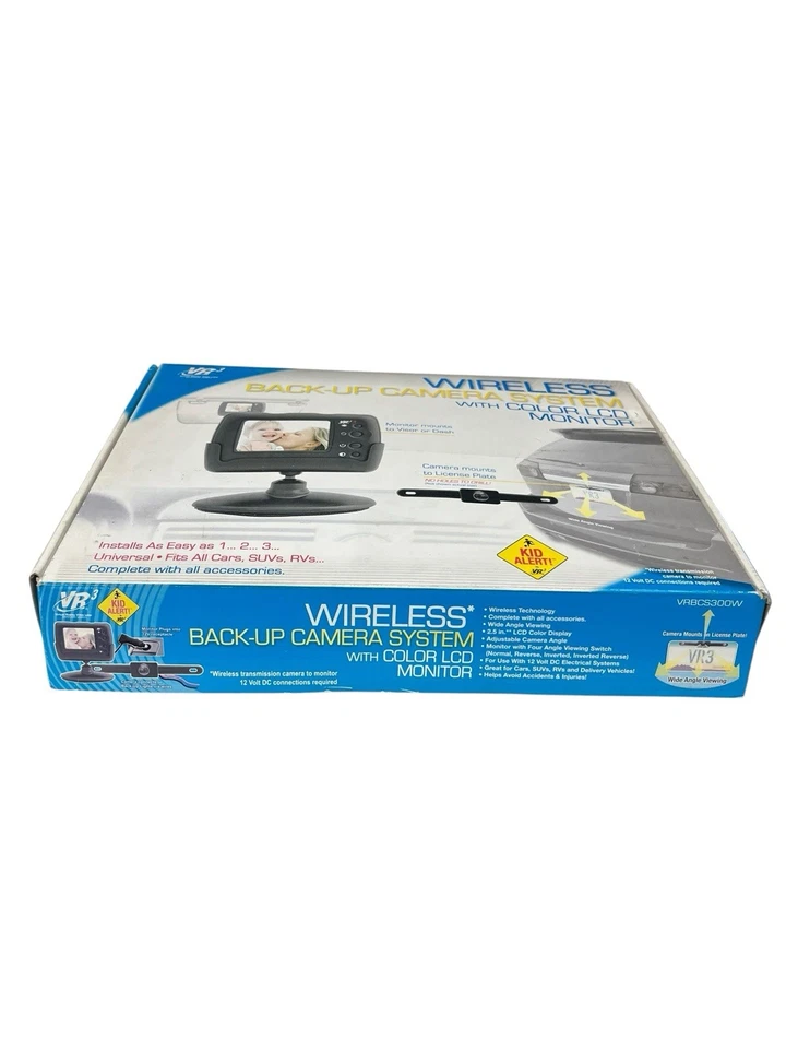 Wireless Back-Up Camera System with Color LCD Monitor VR3 VRBCS300W New Open - Image 2 of 4