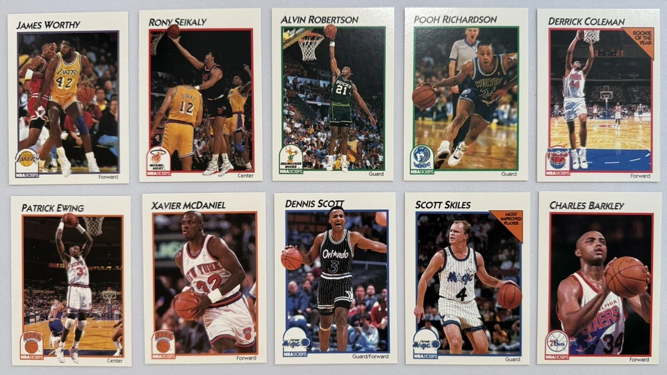 1991-92 NBA HOOPS 麦当劳篮球套装(62 张卡)带美国队 - 2x 乔丹 — 第 4/4 张图片