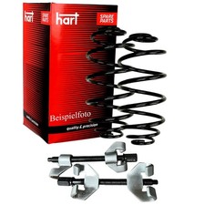 2x HART Fahrwerksfeder Vorne + Federspanner für VW EOS GOLF V VI JETTA III 1.9D