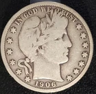 1906 D Denver Mint Barber Half Dollar