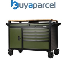 Image of Draper 08269 BUNKER 14 Drawer Multi-Functional Workbench Roller Tool Cabinet, 48
