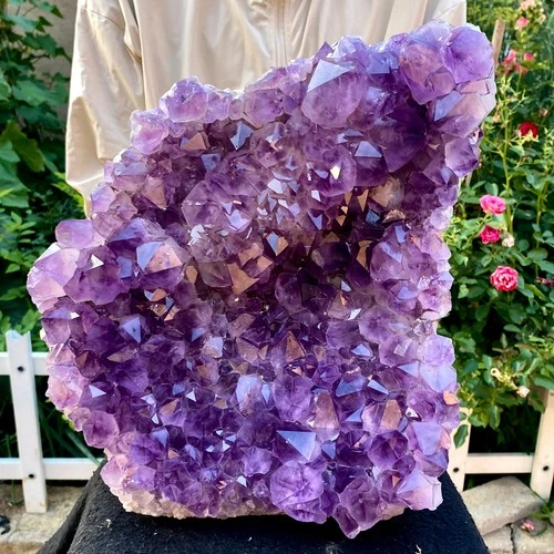 23.01LB Natural Amethyst cluster quartz crystal Raw mineral specimen Healing