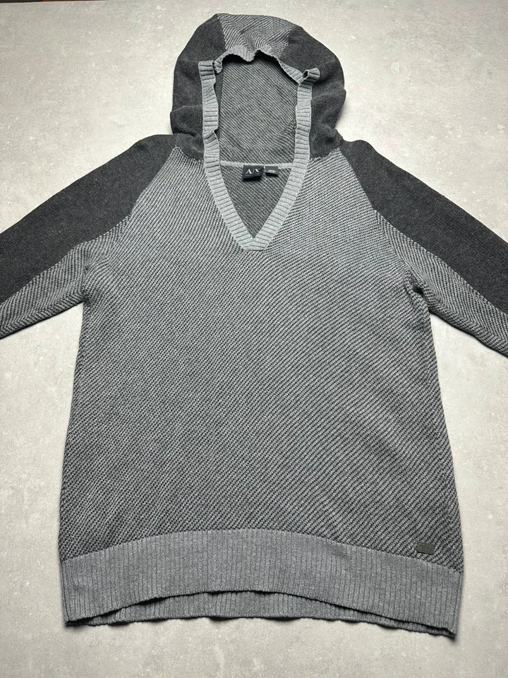 Pull à capuche Armani Exchange - Homme Taille XL - Gris - Photo 1/4