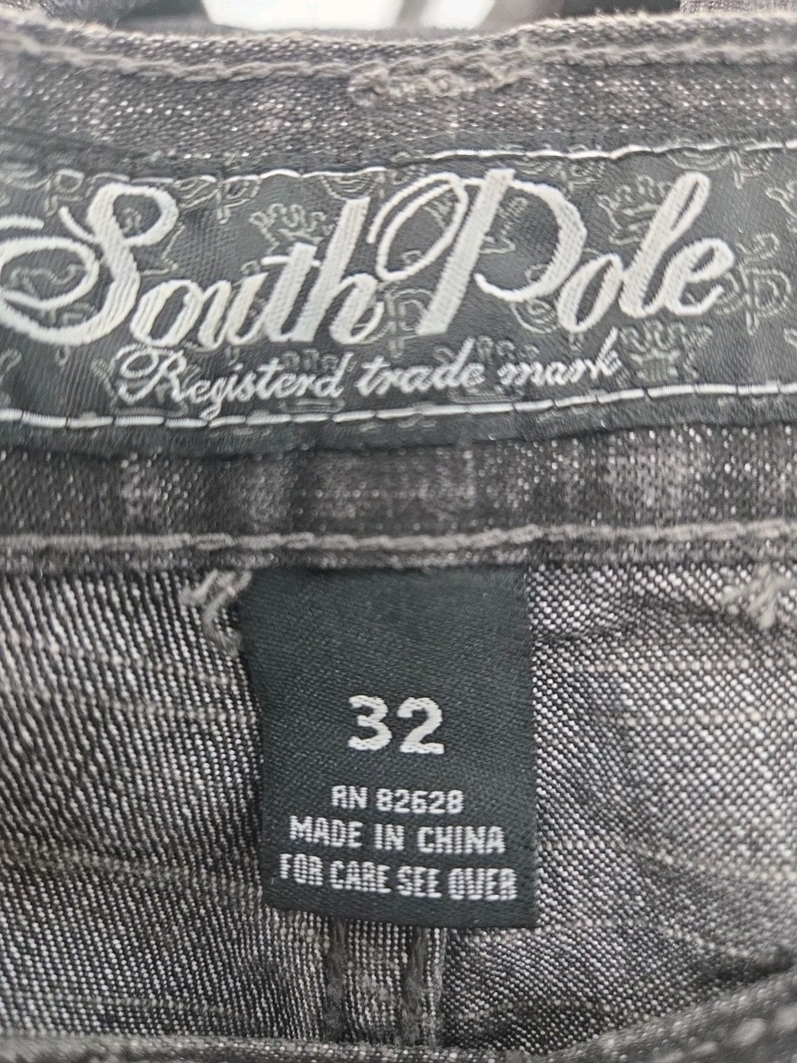 VTG 90s Southpole King Of Kings Jeans 32 Black Y2K Wide Skate  display picture 1
