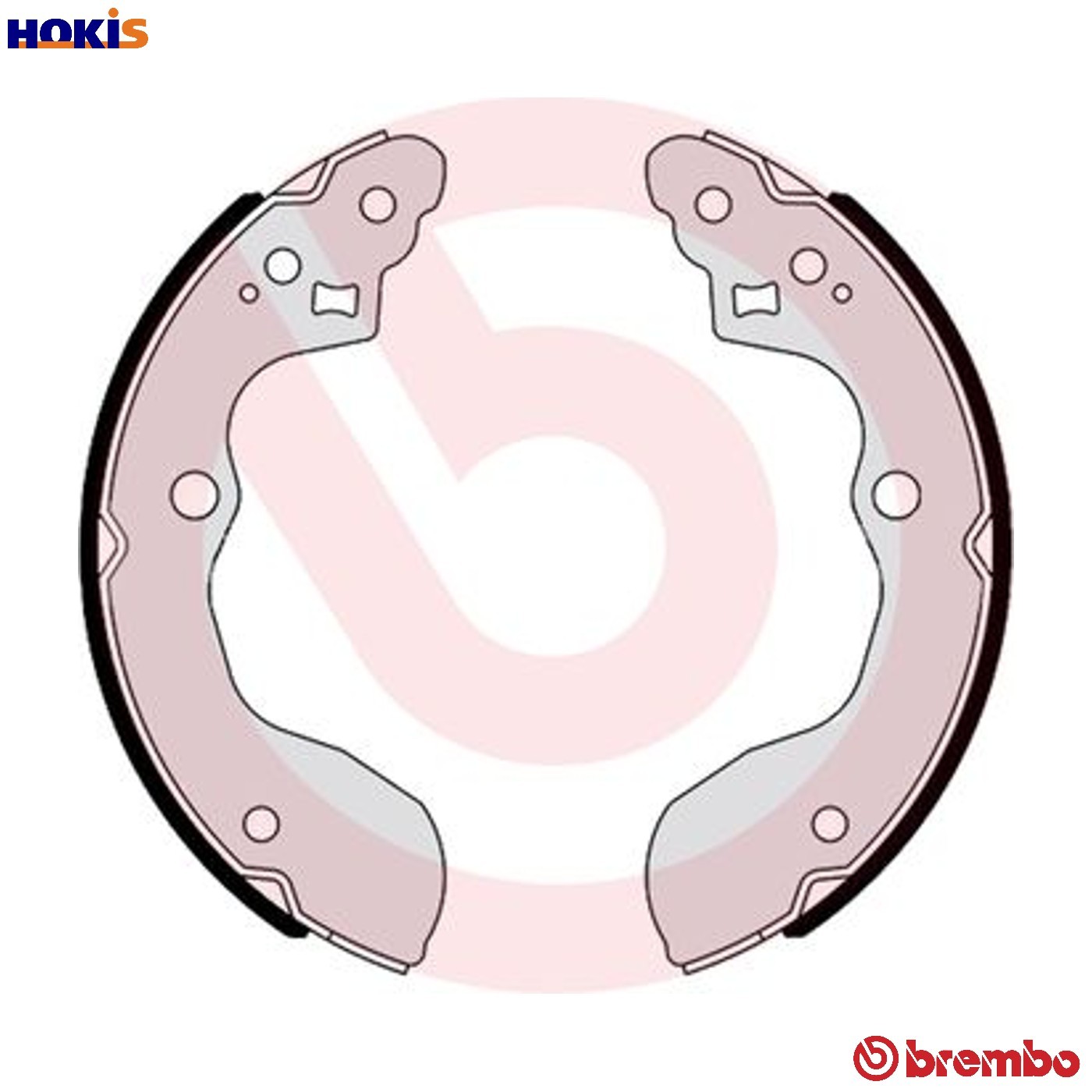 BRAKE SHOE SET S 79 526 FOR SUZUKI NEO/BALENO SX4/CLASSIC/MONOCAB M16A 1.6L 4cyl