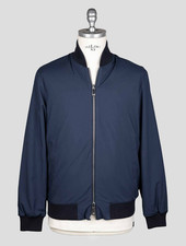 Marco Pescarolo Blue Cotton Nylon Ea Pl Coat Reverse PCZ1 Man