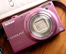 Excellent Nikon COOLPIX S6100 16.0MP Digital Camera 7x Zoom Pink English ok