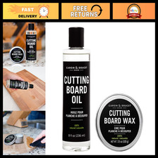 Plant-Based Cutting Board  Butcher Block Oil  Wood Wax Bundle - Vegan, Non-Tox
