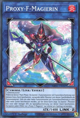 YuGiOh Proxy-F-Magierin MP21-DE069 Common Neu 1st
