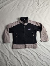 Vintage Patagonia Synchilla Fleece Jacket Kids Size Small Black Gray Lightweight