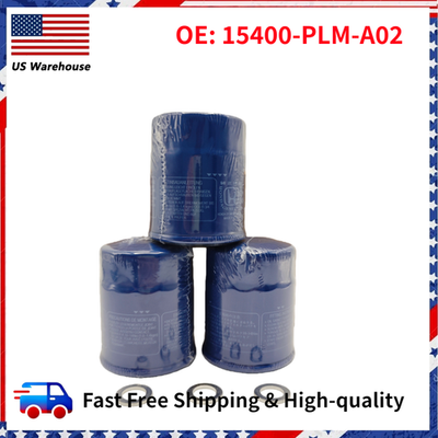 #ad 3Pcs Honda OEM Oil Filters With Drain Plug Washer 15400 PLM A02 New Sealed $16.68