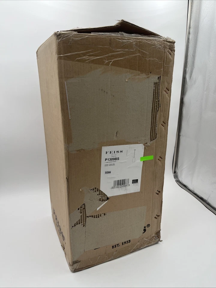 Colgante Feiss Hounslow de 1 luz, acero cepillado - P1309BS NUEVA CAJA ABIERTA Foto 2 de 4