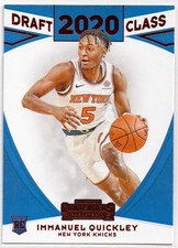 2020-21 Contenders Immanuel Quickley RC 2020 Draft Class #10 Red New York Knicks