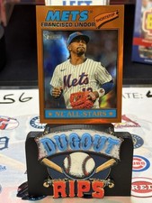 2026 Topps Heritage Francisco Lindor orange refractor 04/25 Mets 🔥 