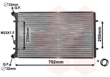 Kühler Wasserkühler für VW Golf IV Audi A3 TT 1J1 1.4 16V 1.6 1.9 TDI 2.0 1J5