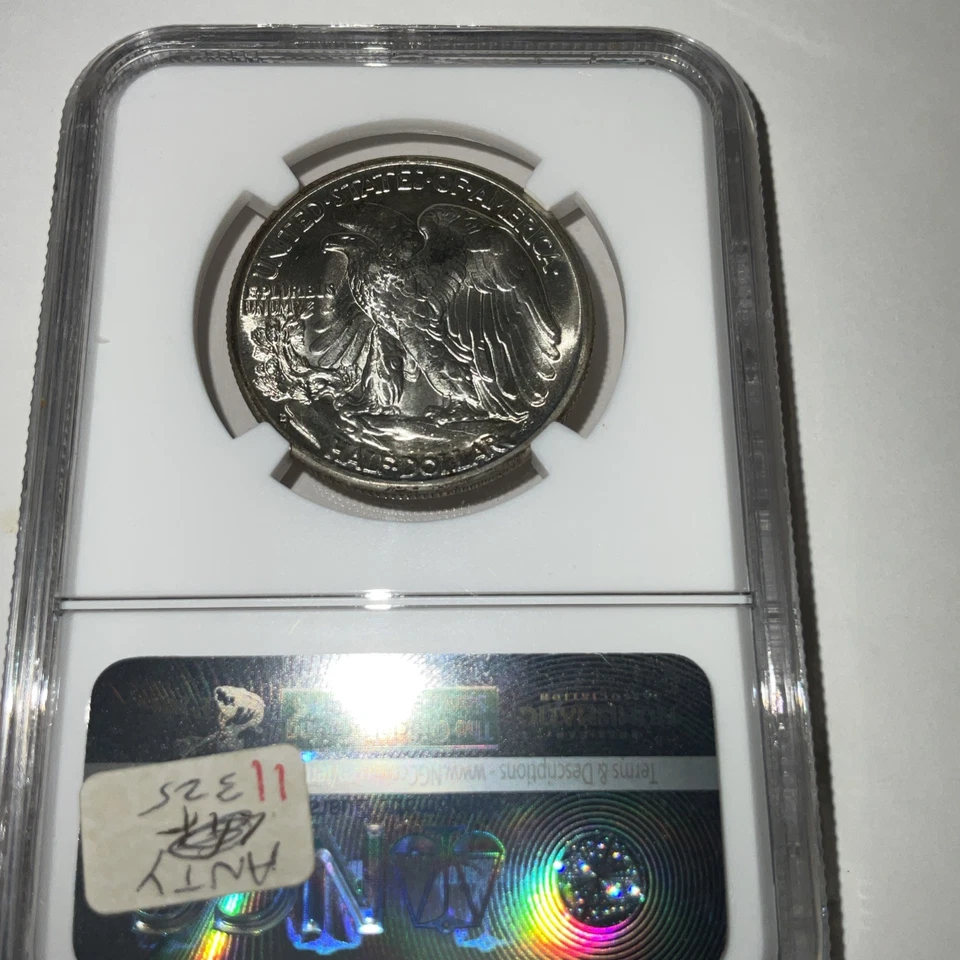 NGC. 1944-D 50C Walking Liberty Half Dollar MS 66+ (plus) HIGH GRADE - Image 4 of 4