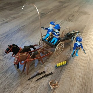 Playmobil 3729 Western Nordstaatler Artillerie Kanone Komplett Super Zustand