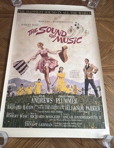 Vintage THE SOUND OF MUSIC Movie Poster 27”x 40”  (ROLLED)