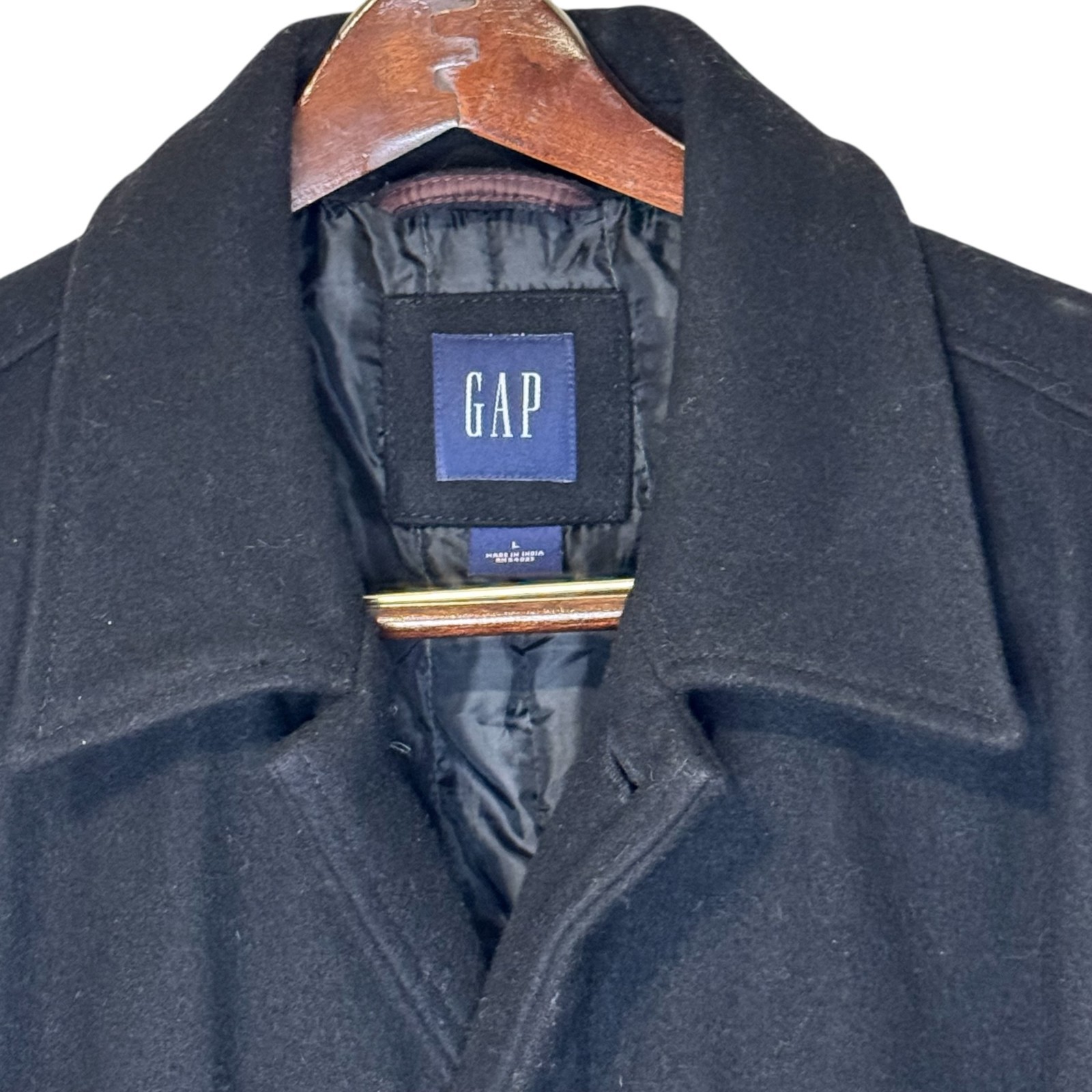Gap Men Jacket Lined Wool Blend Winter Overcoat F… - image 2