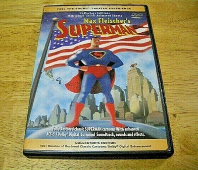 MAX FLEISCHER'S SUPERMAN DVD - 1998 - FACTORY SEALED - BRAND NEW 