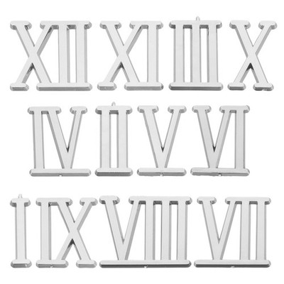 1 Set Uhr römische Ziffern Kit 3 cm DIY Digitaluhr Zahlen Uhrzeiger Ersatzteile