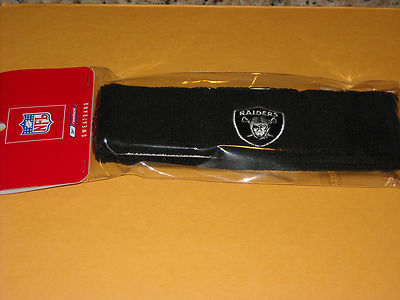 *NIP NFL OFFICIALLY LICENSED OAKLAND RAIDERS REEBOK HEADBAND SWEATBAND*