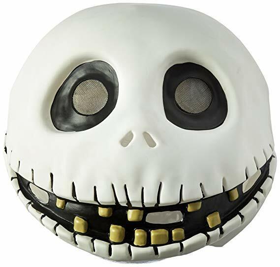 Jack Skellington Full Vinyl Mask Halloween Nightmare Before Christmas Disguise