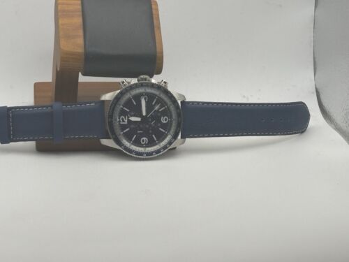 Invicta 13961 Men's Specialty Chrono Blue Dial Bracelet A.m. Blue Leather Strap