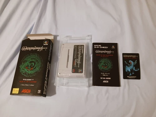 Wizardry V Heart of the Maelstrom Super Famicom SFC with card(rare) Japan Import