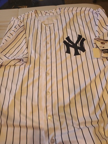 DEREK JETER MAJESTIC PIN STRIPE JERSEY-4XL WITH TAGS - Picture 1 of 12