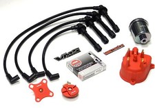 Distributor Cap Rotor Spark Plug Wire Fuel Filter 94-01 Acura Integra B18 Black Distributor Cap Rotor Spark Plug Wire Fuel Filter 94-01 Acura Integra B18 Black