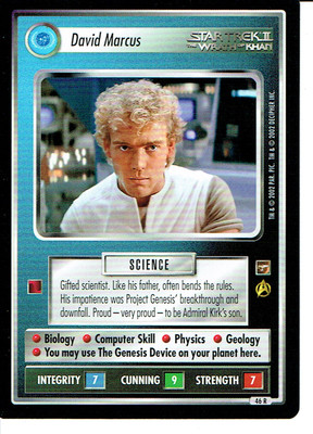 STAR TREK CCG THE MOTION PICTURES RARE CARD DAVID MARCUS